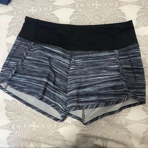 Lululemon Speed up Gray Shorts